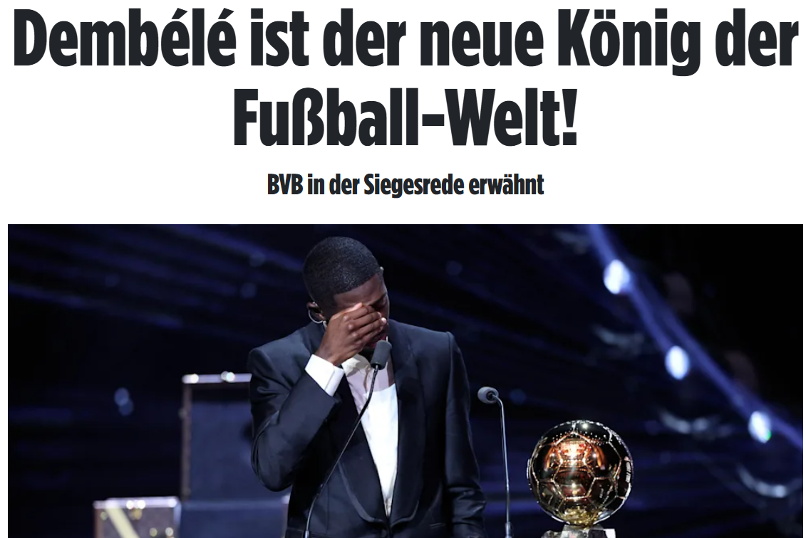 Bild, despre Dembele