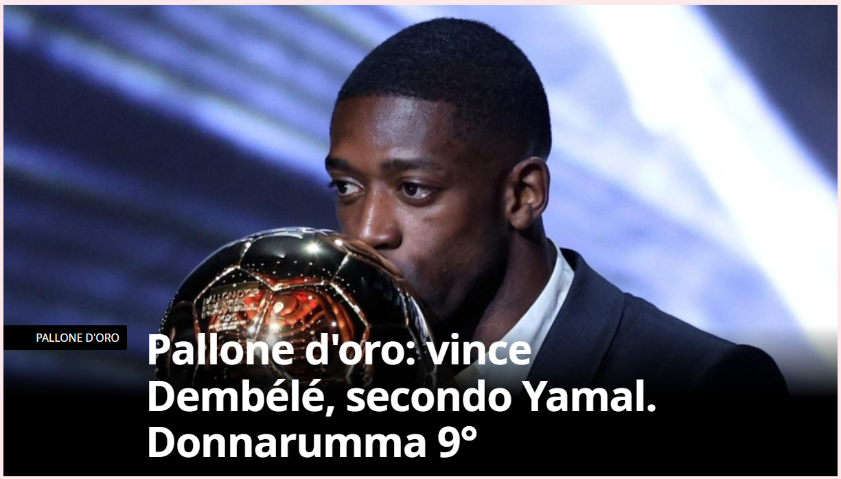Gazzetta dello Sport, despre Dembele