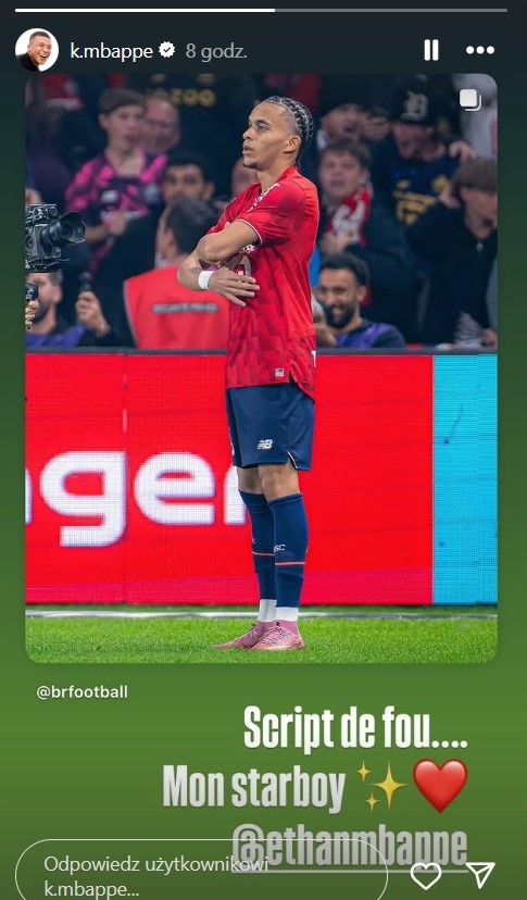 Kylian Mbappe dumny z brata Ethana