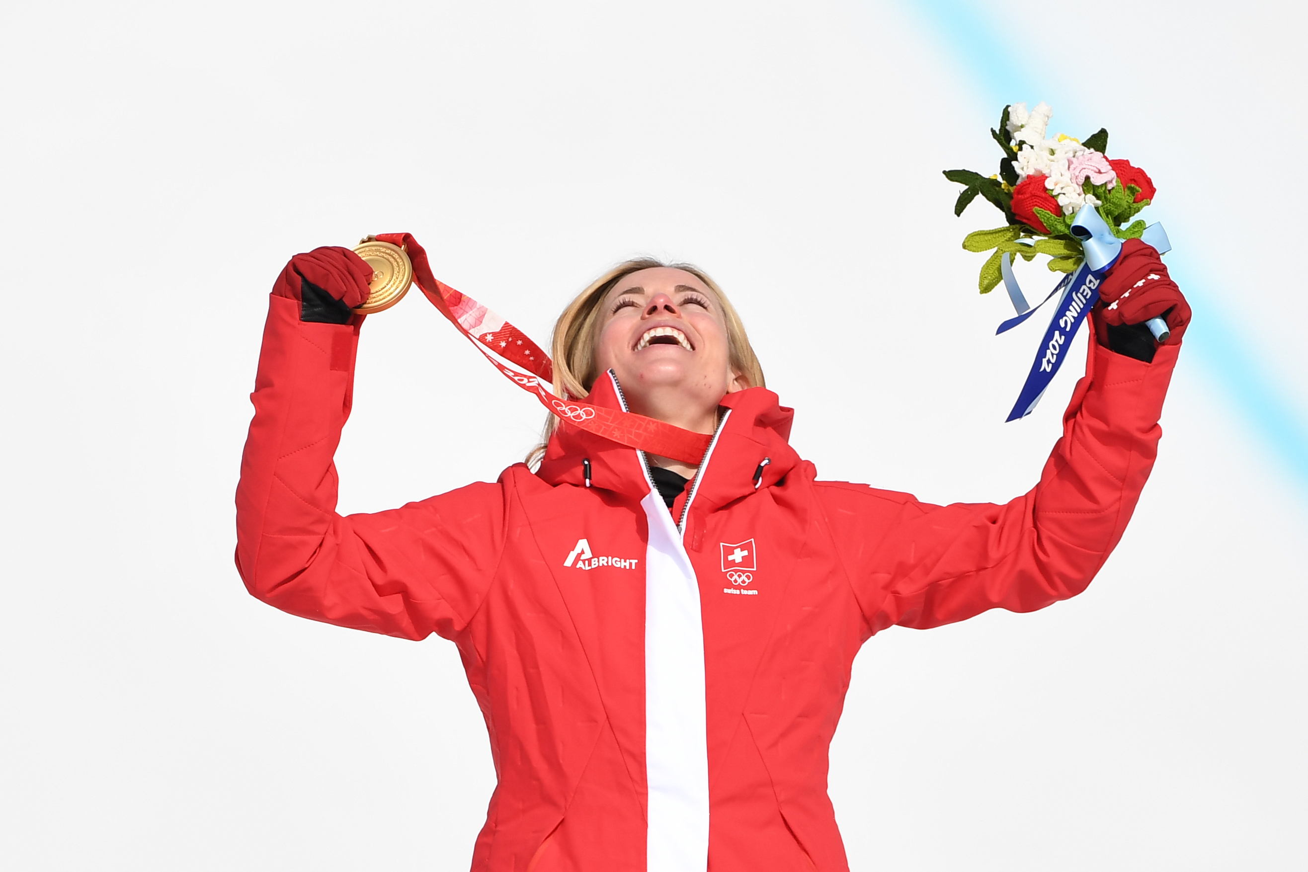 Lara Gut-Behrami hat 2022 in Peking Gold im Super-G gewonnen.