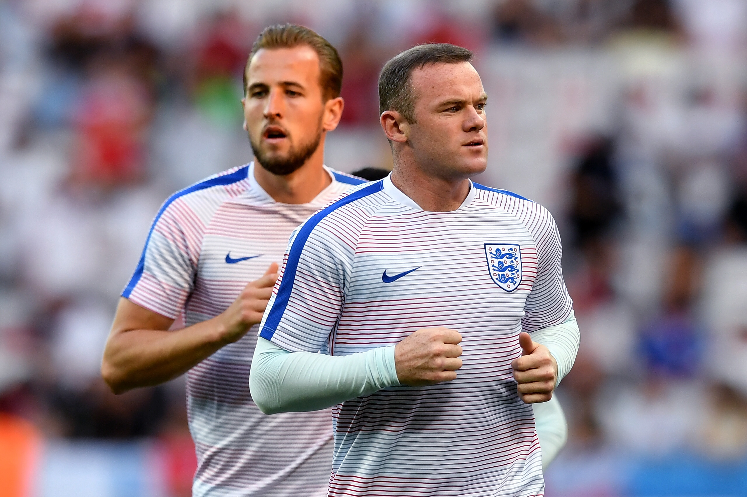 Bei der EM 2016 spielten Harry Kane und Idol Wayne Rooney zusammen für England.