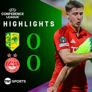 Highlights: Aberdeen pick up first point in Conference League with draw in Cyprus