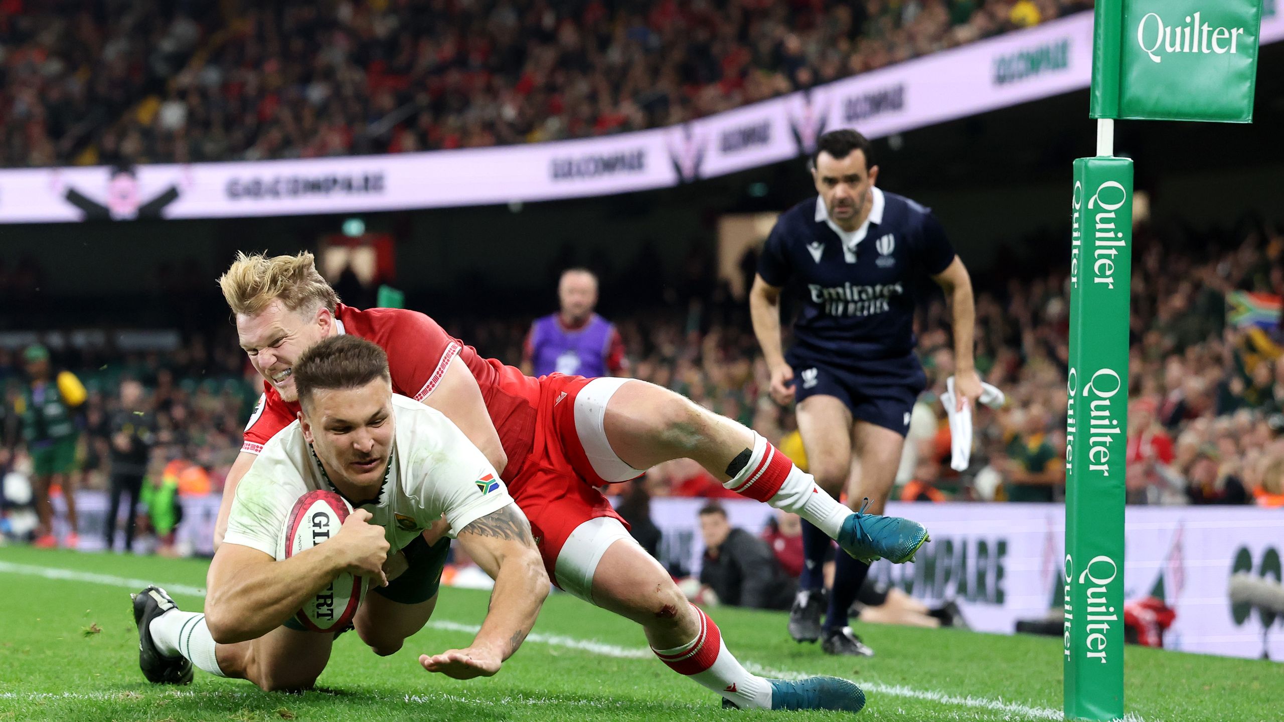 South Africa sign off autumn series with crushing 11-try win over beleaguered Wales