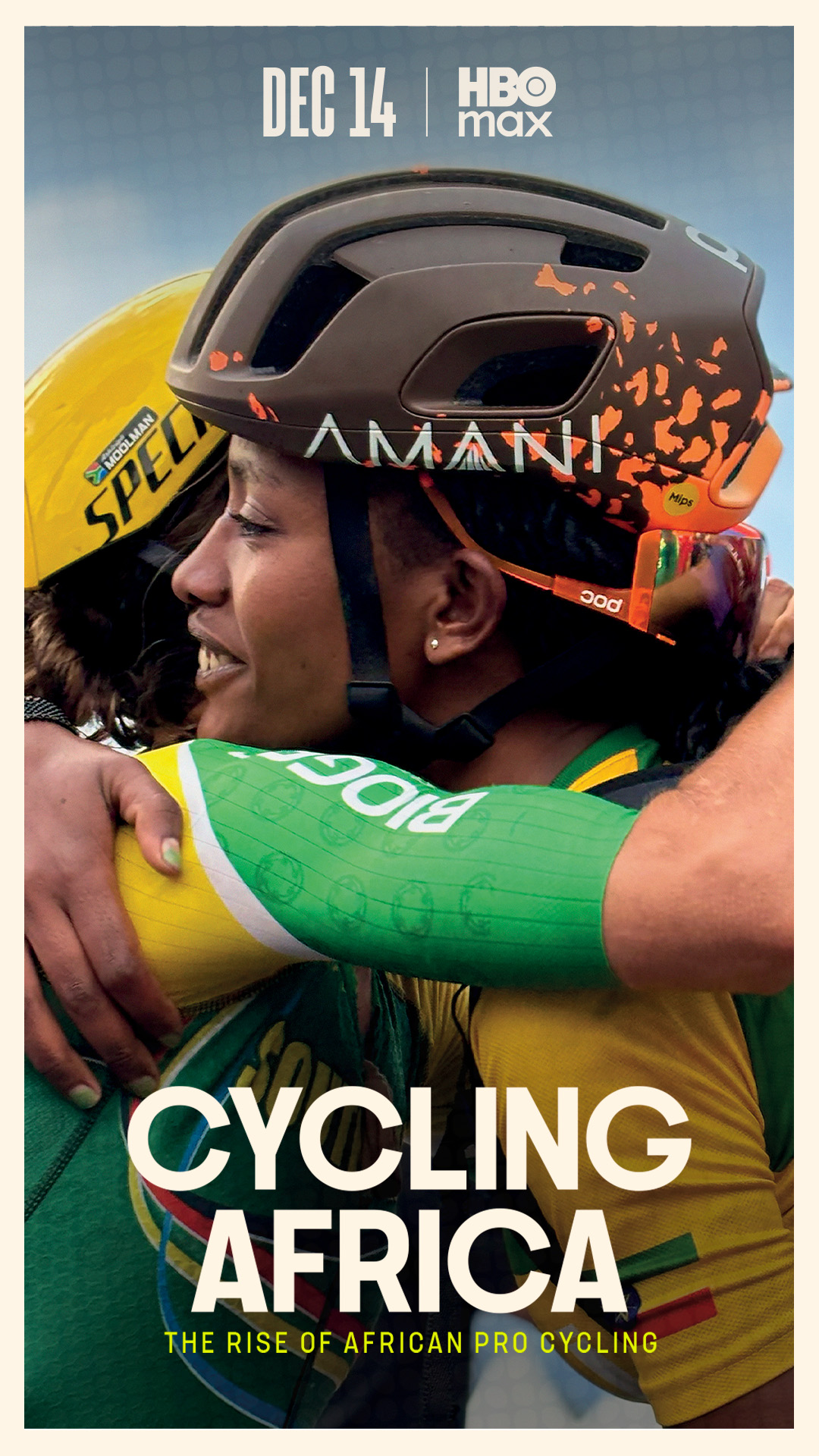 Le documentaire Cycling Africa - The Rise of African Pro cycling arrive le 14 décembre 2025 sur la plateforme de streaming HBO Max. De Chris Froome à Biniam Girmay, en passant par l'espoir Miria Nantum, le film raconte la montée en puissance du cyclisme sur le continent africain