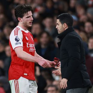 Arteta insists 'players are not machines' as Mosquera and Rice forced off against Brentford