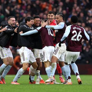 Incredible scenes at Villa Park as Buendia scores late winner to dent Arsenal's title hopes