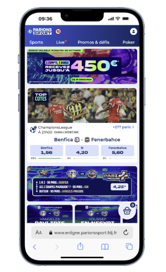 Les promotions et offres sur Parions Sport