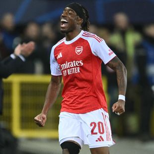 Watch: Madueke hits thunderous 'stunner' to give Arsenal lead in Bruges