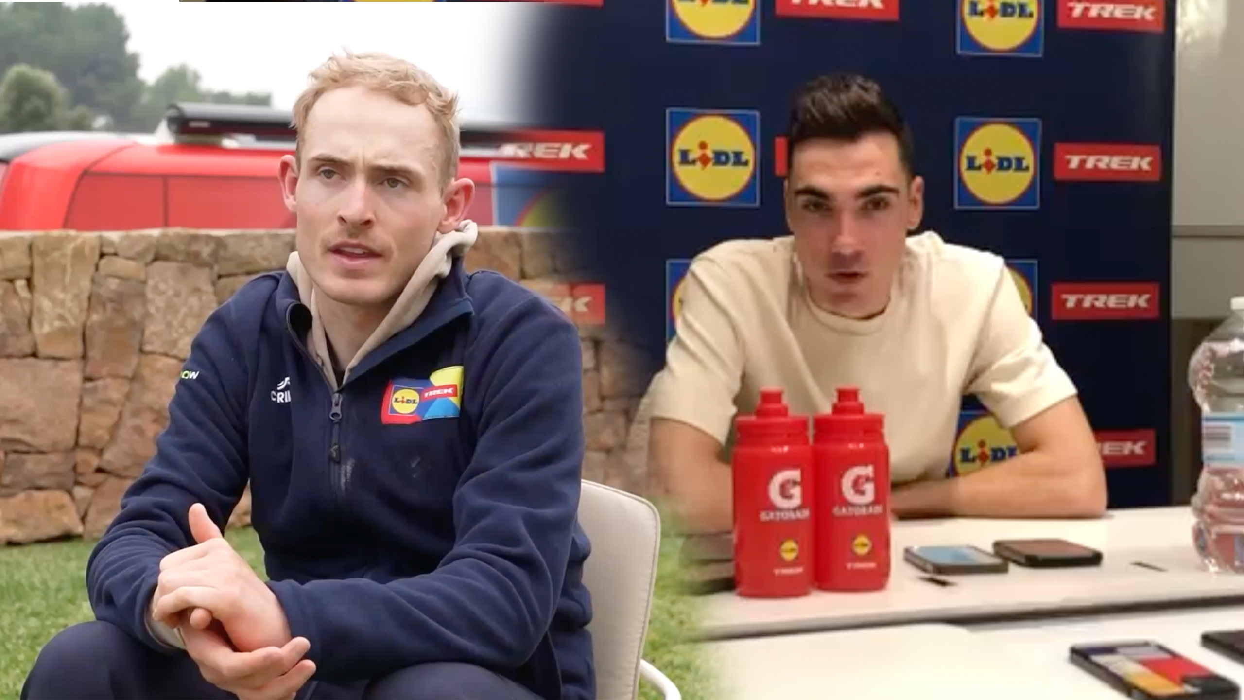 Mattias Skjelmose és Juan Ayuso.