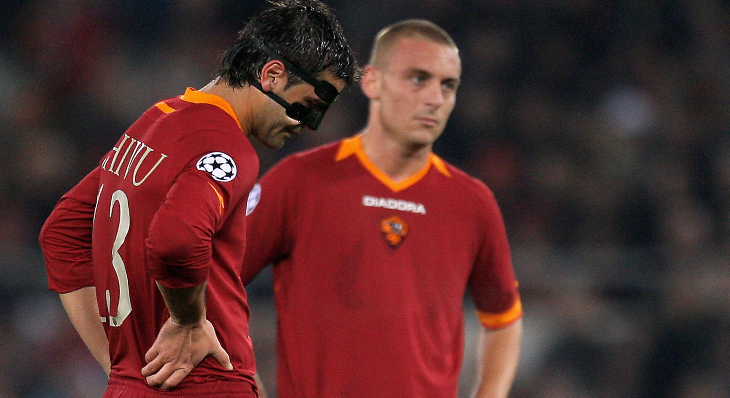 Cristi Chivu şi Danielle De Rossi, pe vremea când erau coechipieri la Roma