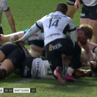 Leicester wrap up bonus point in blistering first half against Saracens