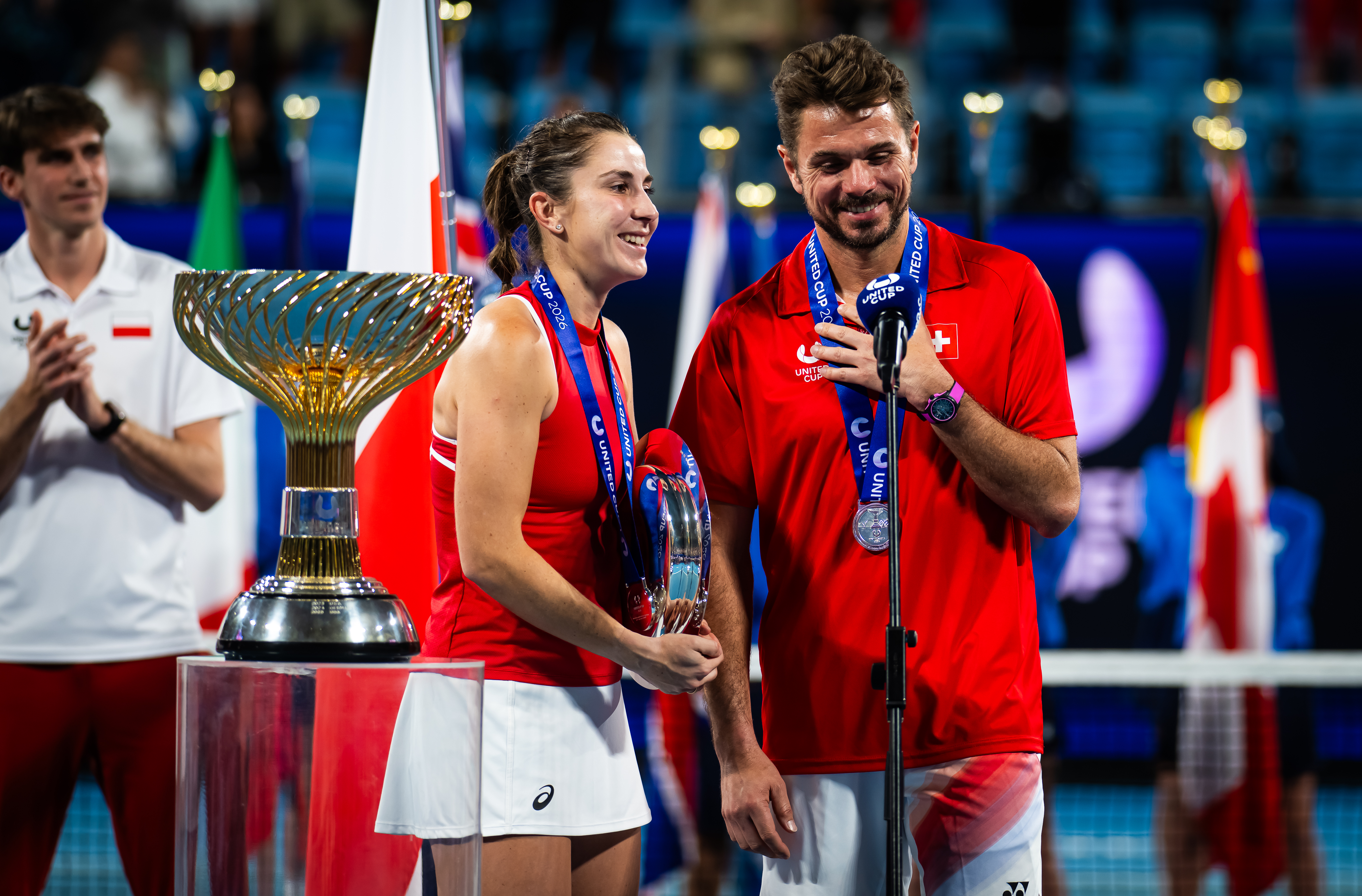 Belinda Bencic und Stan Wawrinka spielten sich mit der Schweiz beim United Cup ins Endspiel.