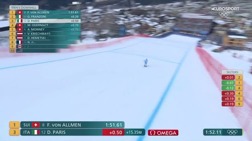 Paris, finalmente la medaglia! BRONZO olimpico in discesa, riguardalo