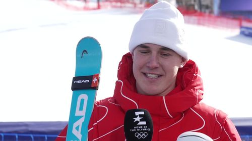 Von Allmen scherzt: "Goldmedaille schon im Bunker"