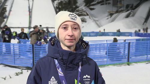 "Een beetje te veel stress" - Nika Prevc vecht tegen de tranen na de winst van 'slechts' het zilver