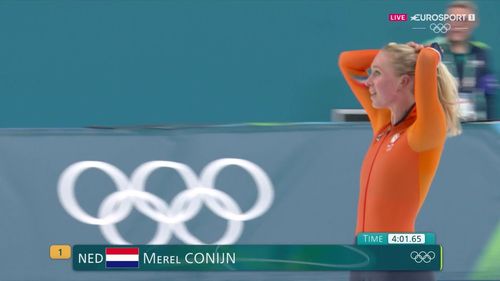 Merel Conijn zet voorlopig snelste tijd neer op 3.000 meter in Milaan