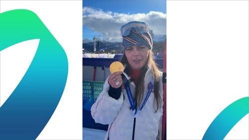 Watch: Johnson reveals her gold medal is BROKEN just minutes after ceremony