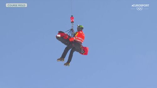 La secuencia completa de la evacuación de Lindsey Vonn en helicóptero tras su grave caída