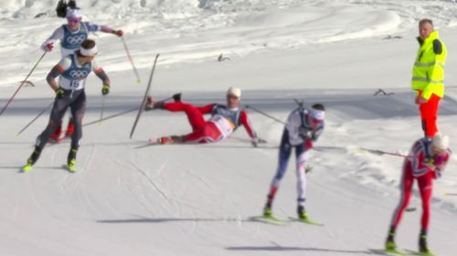 Drama um Amundsen: Norweger stürzt nach Kollision in Führungsgruppe