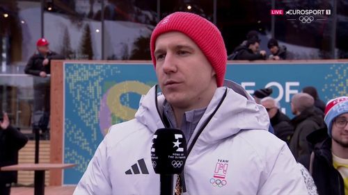 Mateusz Sochowicz w studiu Eurosportu po rywalizacji jedynek saneczkarzy na ZIO 2026