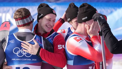 Watch: Italy crumble under 'weight of pressure' as Switzerland grab dramatic gold in men's combined