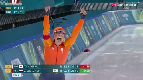 Jutta Leerdam knalt in olympisch record naar eerste Nederlandse gouden medaille - Femke Kok tweede