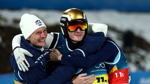 Prevc siblings lead Slovenia to mixed team gold, spark joyous celebrations