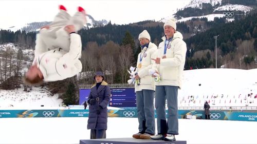 Ben Ogden celebra a lo grande su plata en el sprint clásico: El mortal que deja alucinando a Klaebo