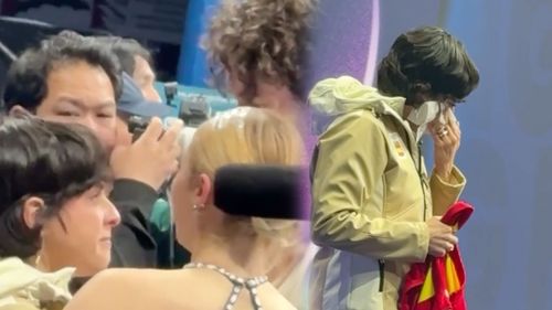 Las lágrimas de Sara Hurtado, entrenadora de Val/Kazimov y comentarista de Eurosport, que dicen todo