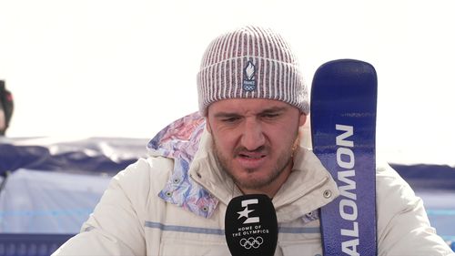 Nils Allègre barst in tranen uit na mislopen brons op Super G - Fransman komt drie honderdste tekort