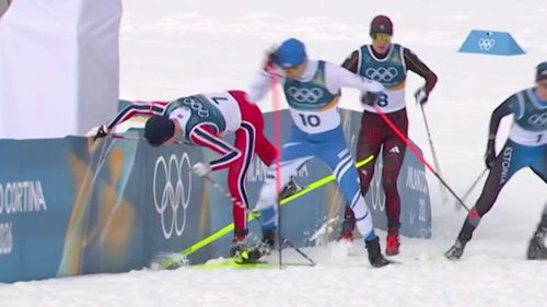 Schrecksekunde: Hirvonen und Oftebro kommen sich ins Gehege