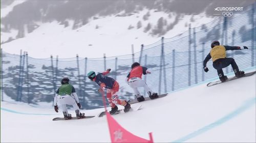 La precisa explicación de Regino Hernández a la caída de Lucas Eguibar: "Esto es el snowboard cross"
