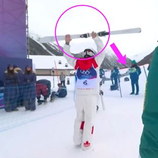 Watch: 'Massive frustration!' - Skis HURLED to floor as Canadian misses moguls gold
