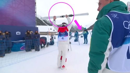 Watch: 'Massive frustration!' - Skis HURLED to floor as Canadian misses moguls gold