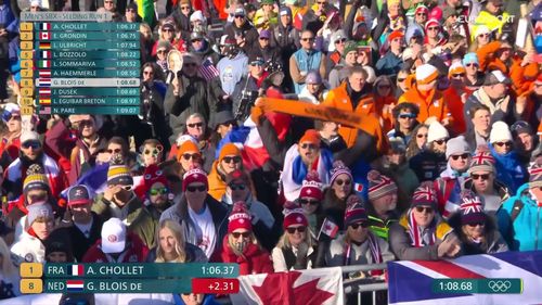 Snowboarder Glenn de Blois plaatst zich direct voor de achtste finales na een geweldige eerste run