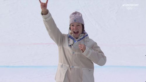 Elle est là la première médaille du ski alpin français : le podium de Miradoli en vidéo