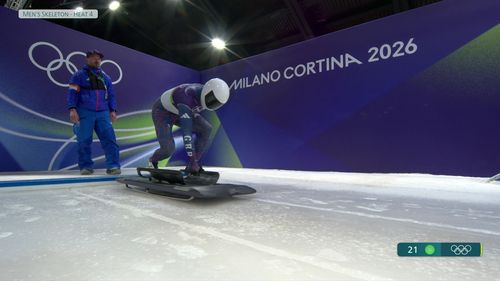 Két pályarekordot repesztett, két németet megelőzve lett olimpiai bajnok a brit szkeletonos