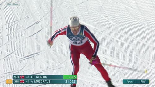 De Gouden reeks - Klaebo wint voor het eerst 10 km vrije stijl, Hedegart derde