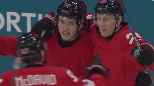 Und ab ins kurze Eck! 19-jähriger Celebrini trifft zum 3:1