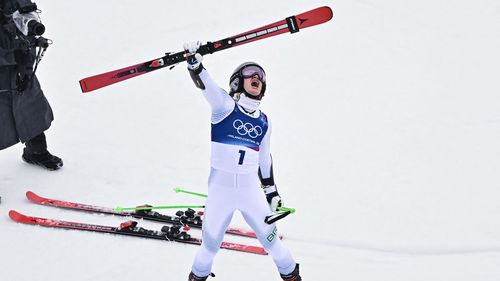 Watch: Braathen hits wild celebrations after clinching Brazil's first Winter Olympics gold