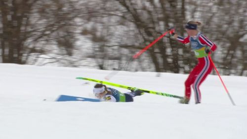 Glück im Unglück: Andersson stürzt bei Staffel in Führung liegend