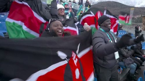 Jubel trotz Platz 69: Kenianer feiert seinen Olympia-Moment