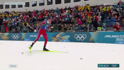 La Norvegia vince la staffetta, 2a la Svezia, 6a una splendida Italia: il finale