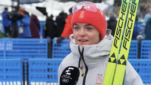 Aleksandra Kołodziej po sztafecie 4x7,5 km kobiet w biegach narciarskich na ZIO 2026