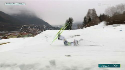 Ghinion teribil pentru marea favorită la JO! A căzut de două ori și a plecat într-un singur schi