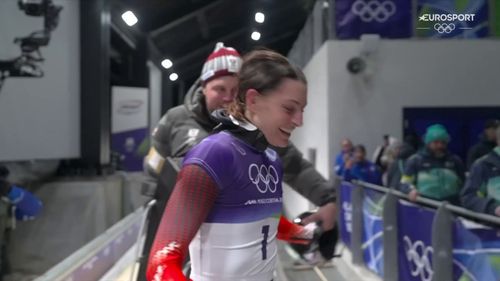 Janine Flock rekent af met trauma van 2018 en zet olympische kroon op skeleton-carrière 