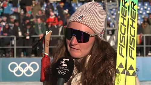 "Il reste deux belles courses à skier" : Jeanmonnot battue mais pas abattue