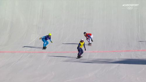 Groot-Brittannië pakt dankzij fenomenale Charlotte Bankes goud op mixed team snowboard cross