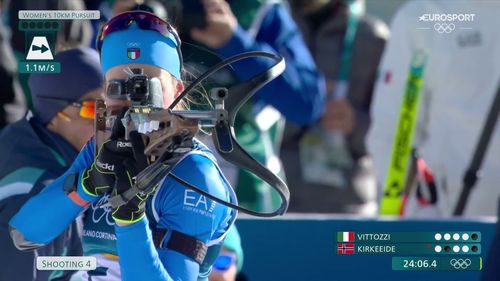Ostatnie strzelanie Vitozzi i Kirkeeide w biegu pościgowym kobiet na IO Mediolan - Cortina 2026