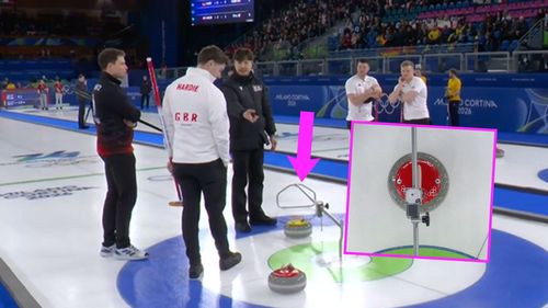 Watch: 'Millimetres!' - Drama for GB as measurer called again in Germany clash